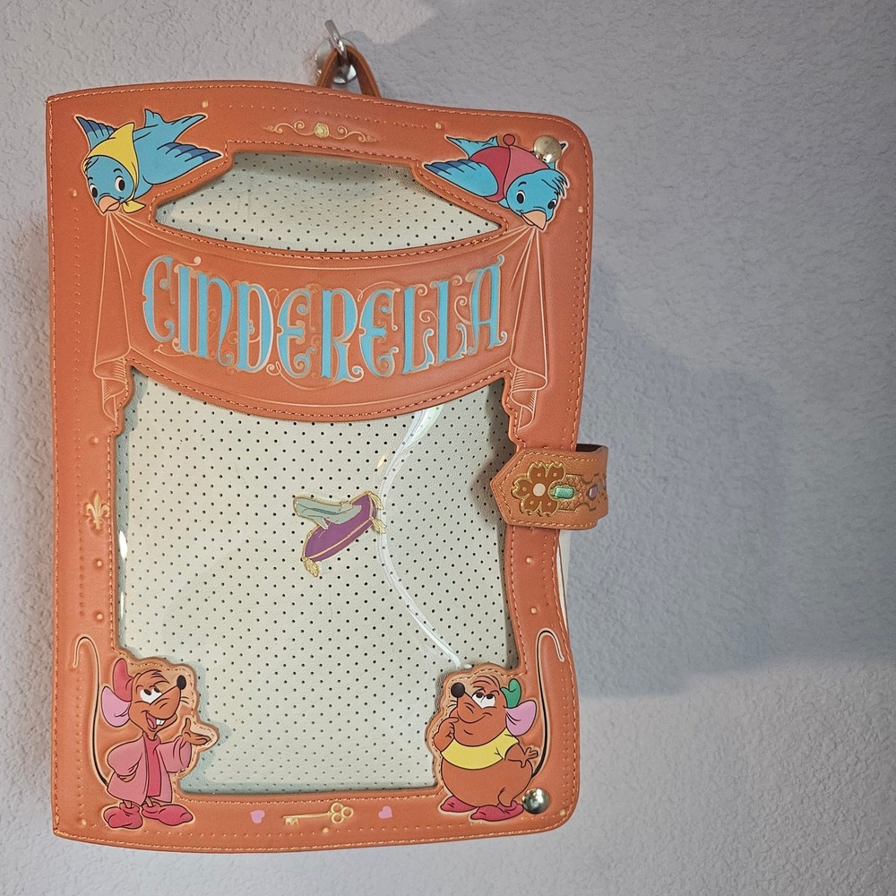Loungefly Cinderella pin trader very rare storybook backpack NWOT